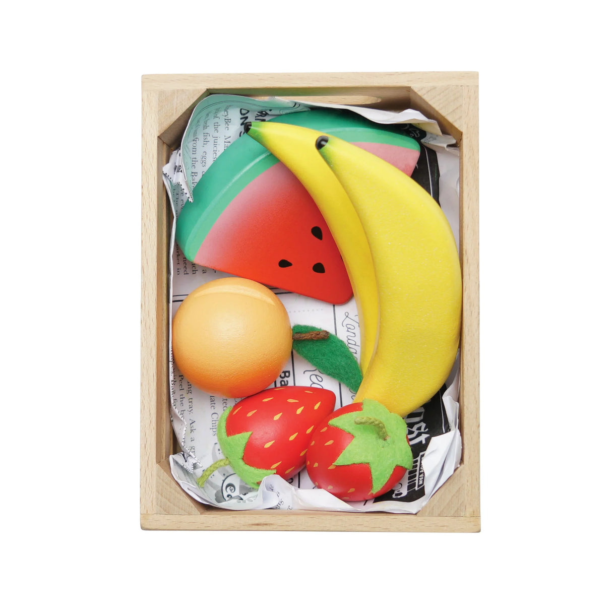 Fruits 5 A Day - Wooden Market Crate