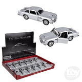 5" Die-Cast Pull Back Silver Aston Martin DB5