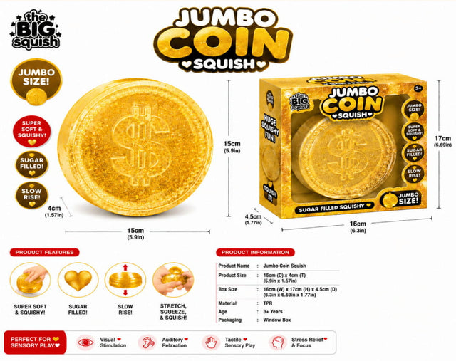 Big Squish Jumbo Coin Squish