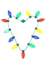 Jumbo Christmas String Lights LED Light-Up Bulb Necklace