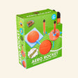 Aero Rocket stomp-powered rocket launcher set with foam rocket and launch pad in retail packaging.
