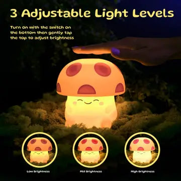 Mushi Ambient Mushroom Night Light - Red
