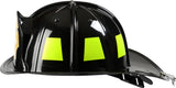 Jr. Firefighter Helmet, Black, Adj Youth Size