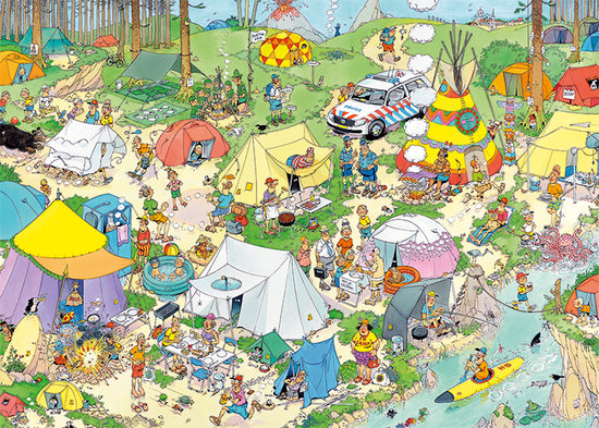 Jan van Haasteren Camping in the Forest jigsaw puzzle (1000 Pcs)