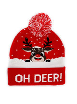 Blinking Beanie - Oh Deer