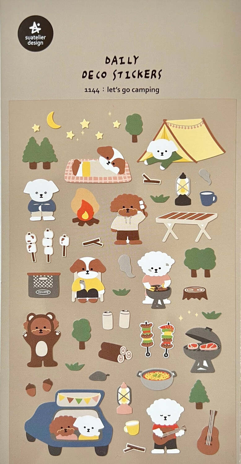 Let'S Go Camping Stickers 