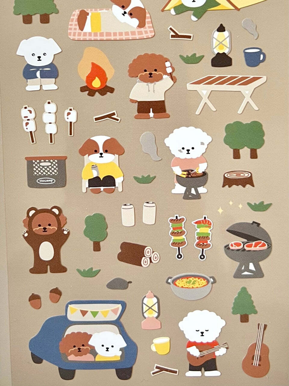 Let'S Go Camping Stickers 