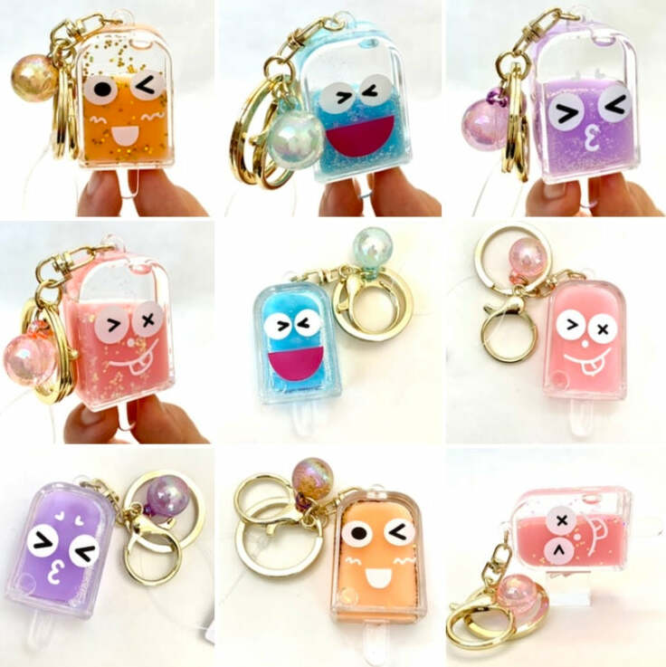 Popsicle Face Key Charm (assorted)