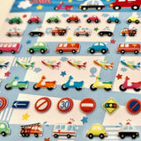 (24192) Mini Seal Puffy Sticker-Cars-10