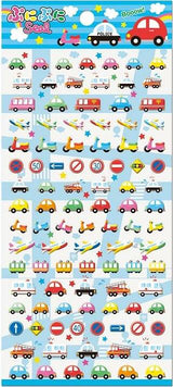 (24192) Mini Seal Puffy Sticker-Cars-10