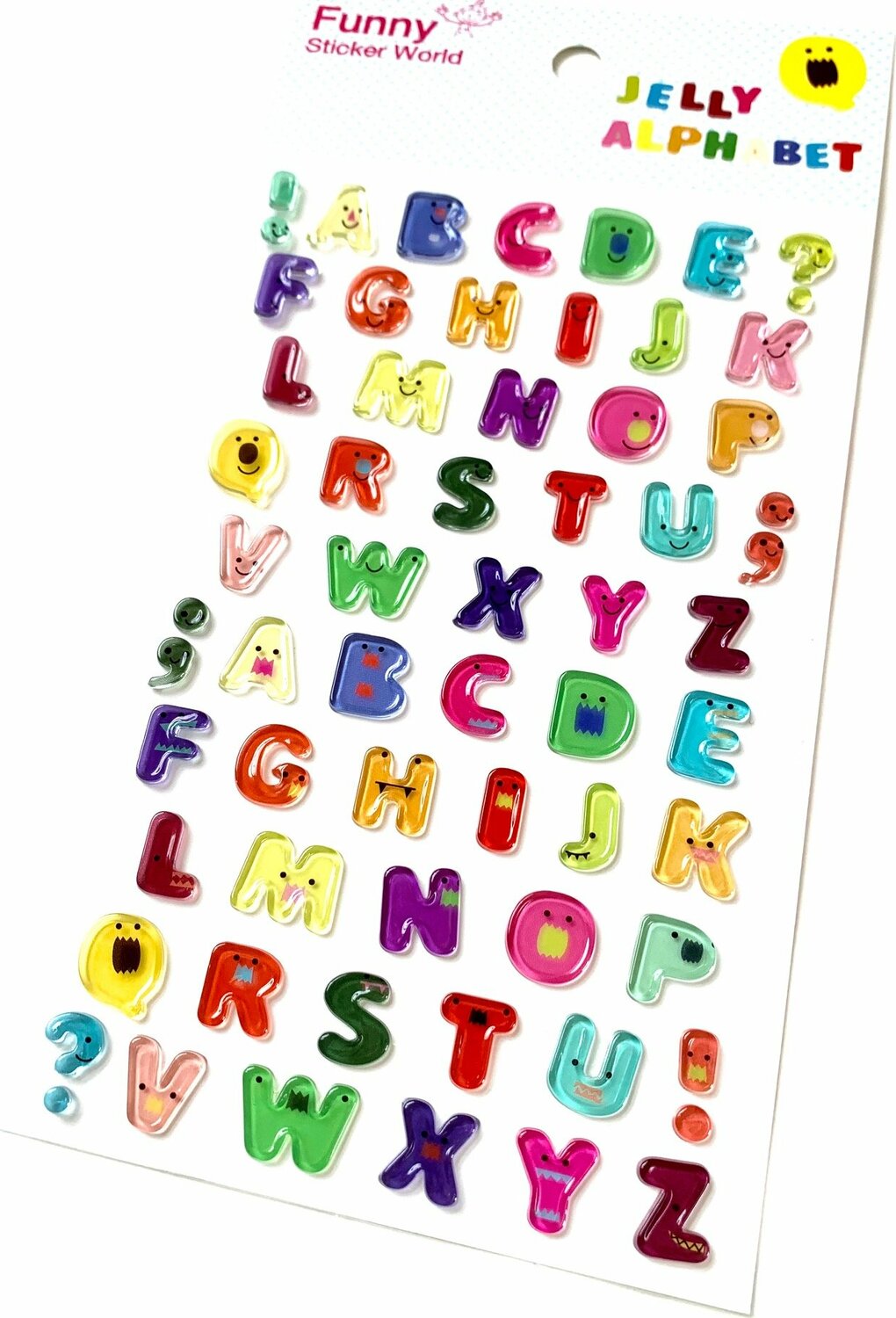 Jelly Alphabet Gel Stickers-12