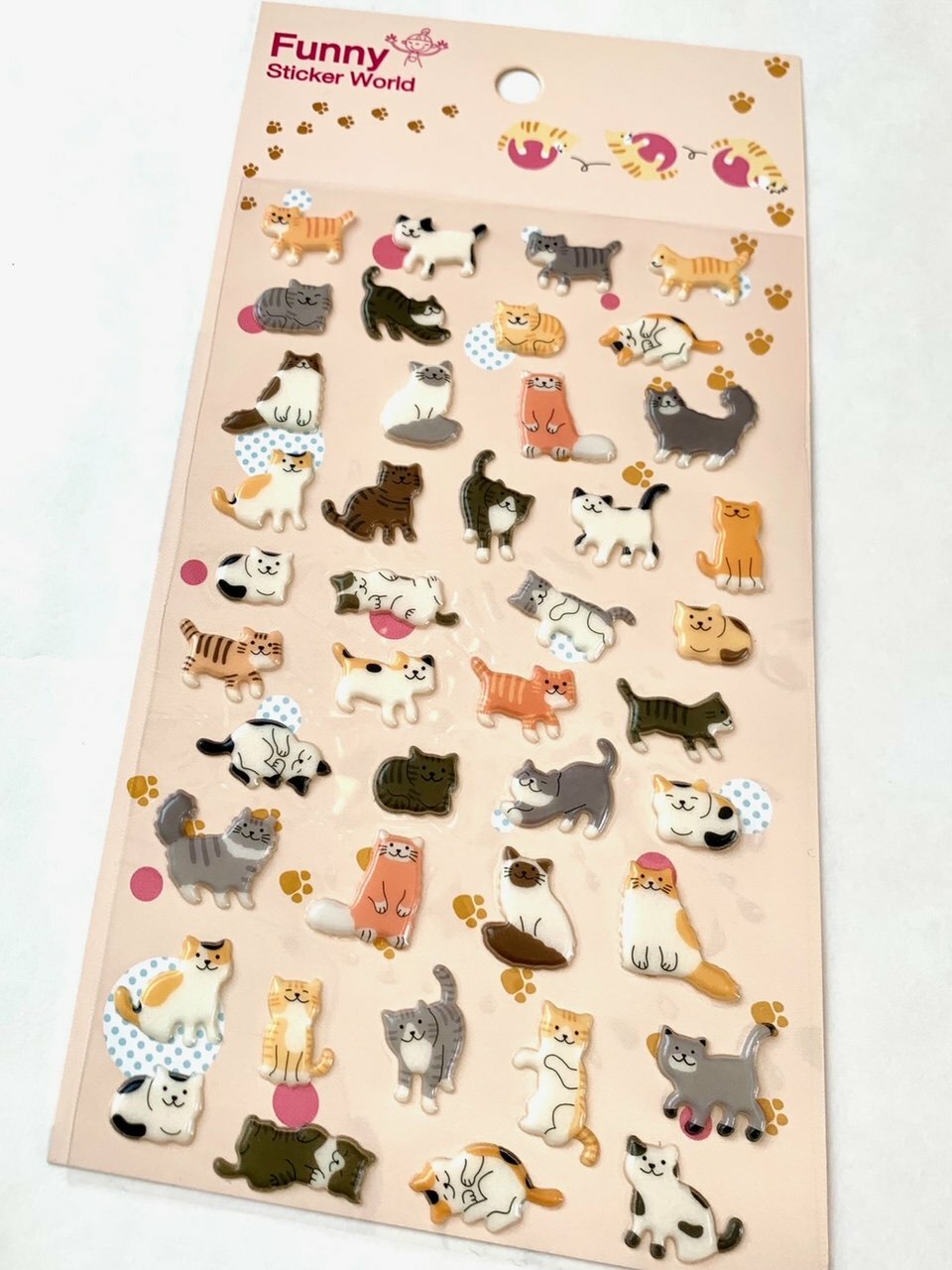 Cat Puffy Stickers-12