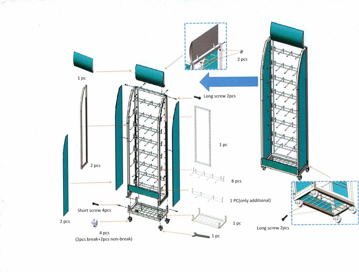 Iwako Eraser Blister Card Display-1