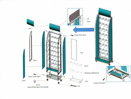 Iwako Eraser Blister Card Display-1