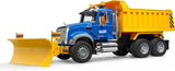 MACK Granite Tip up truck with pow blade and Light & Sound Module (trucks) incl. battery