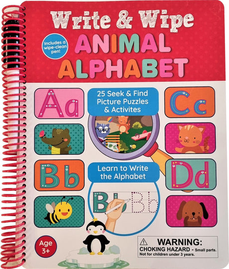 Write and Wipe Animal Alphabet Seek and Find