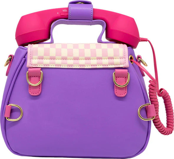 Ring Ring Phone Convertible Handbag (Pastel Checkerboard)