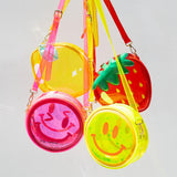 Jelly Fruit Handbag - Pink Winky Face