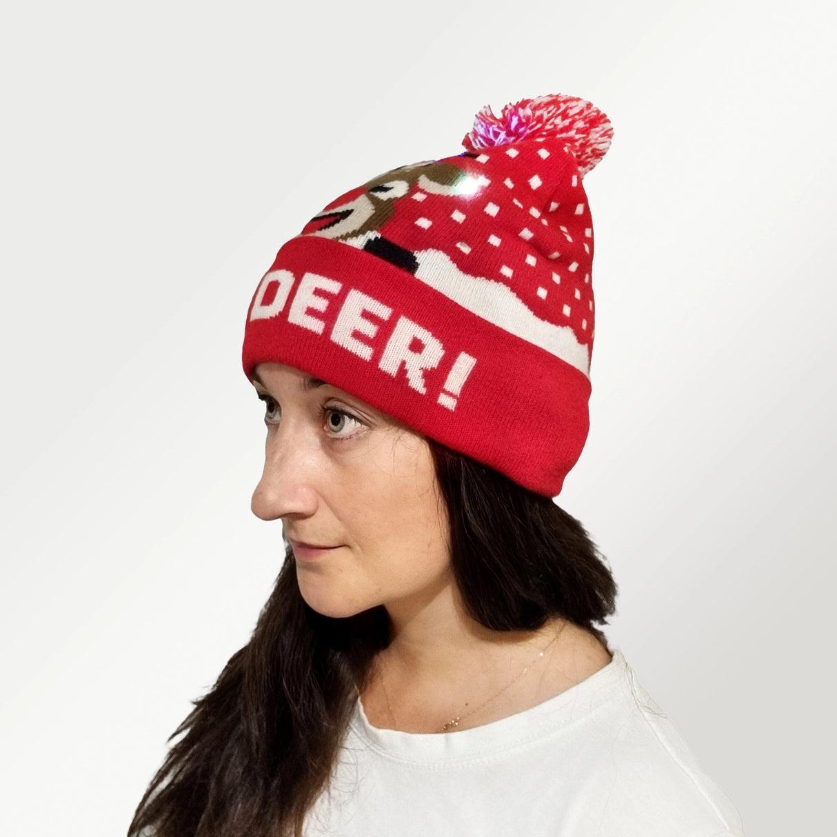 Blinking Beanie - Oh Deer