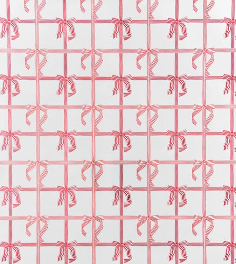 Peppermint Stripe Bows Christmas Wrapping Paper Roll