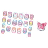 Pop Glamour Nails - Tie Dye Butterfly