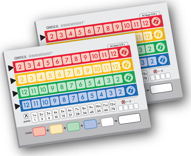 Qwixx Score Pads