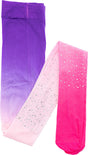 Rhinestone Tights Ombre Hot Pink/Purple/Pink