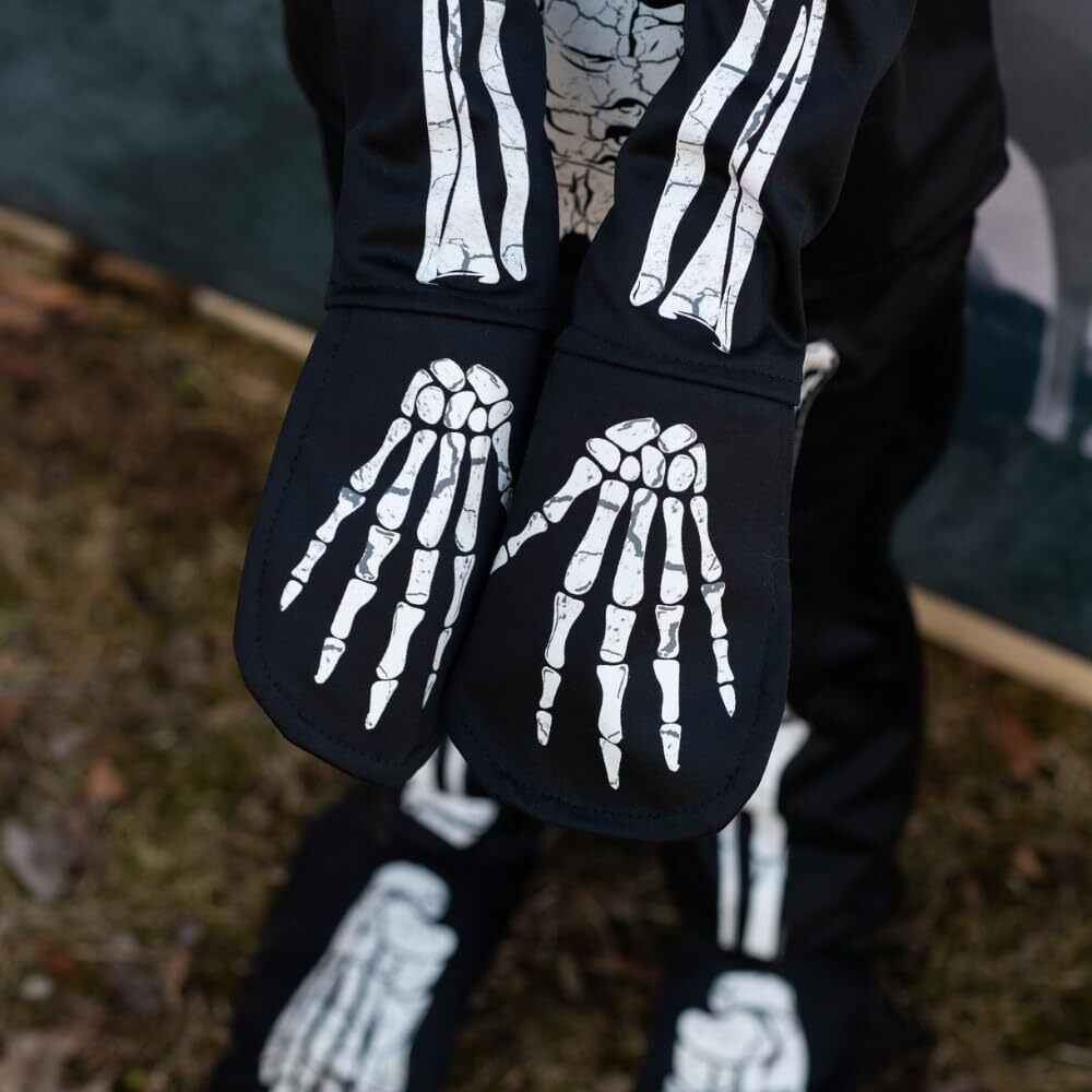 Glow in the Dark Skeleton Shirt, Pants and Mask (Size 5-6)