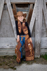 Cowboy Vest and Chaps (Size 7-8)