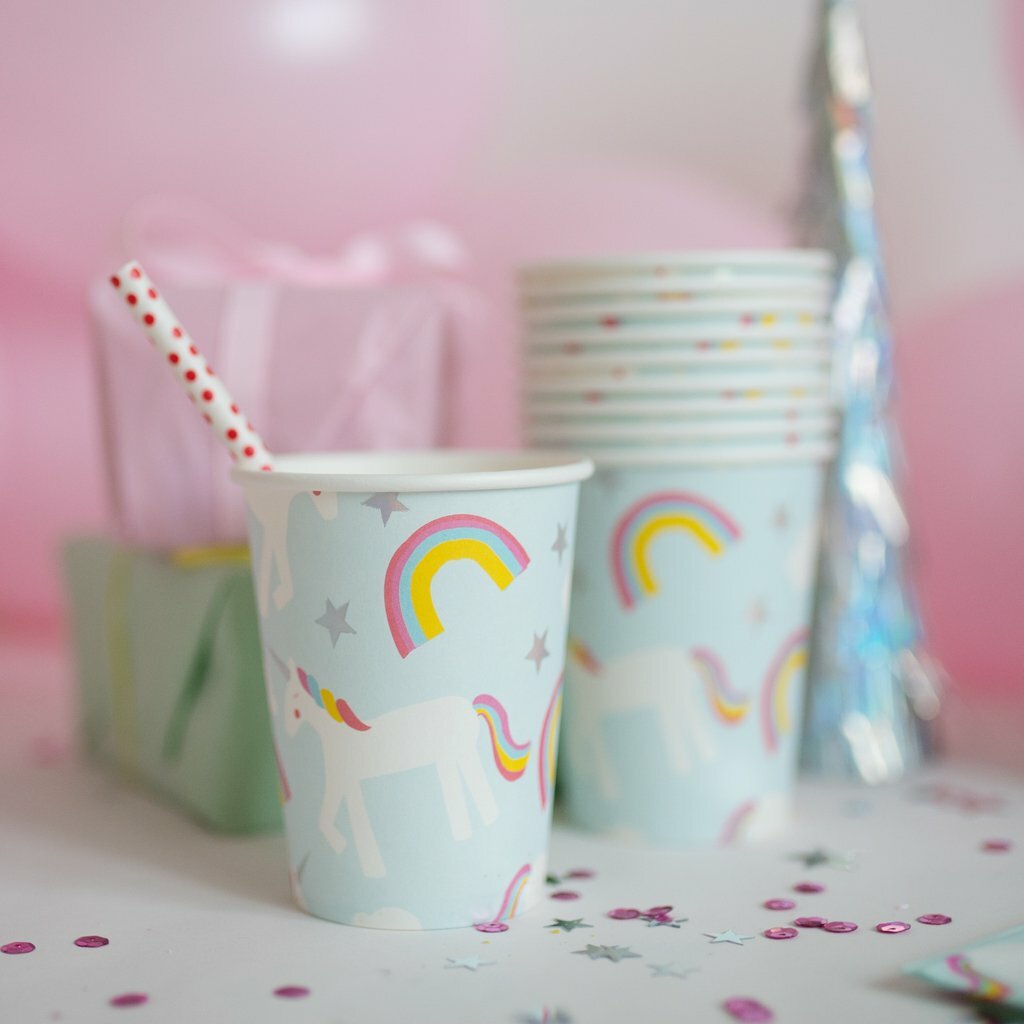 Party Cups - Unicorn (8 Pcs)
