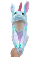 Unicorn Pony LED Light-Up Ear Moving Hat Asst.