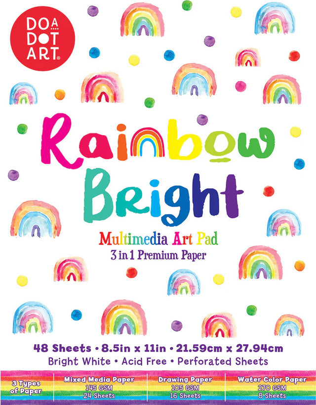 Rainbow Bright Multimedia Art Pad