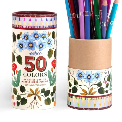 Flora's (Cream) 25 Double-Sided Pencil