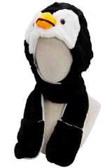 Animal Pals Fuzzy Plush Hat with Long Ear Flaps Asst.