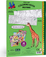Wild Things (fold-out coloring book with stickers)