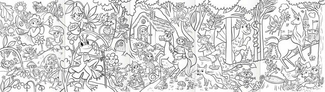 Magical Creature Color Pencil Mini Mural