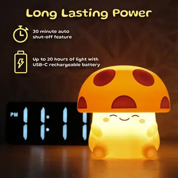 Mushi Ambient Mushroom Night Light - Red
