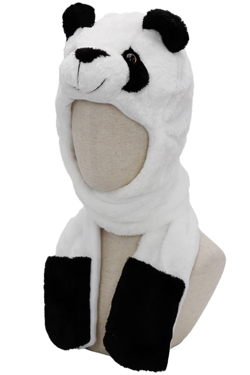 Animal Pals Fuzzy Plush Hat with Long Ear Flaps Asst.