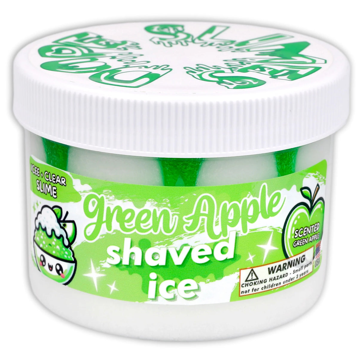 Green Apple Shaved Ice Dope Slime