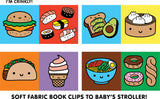 Foodie Baby Crinkle Fabric Stroller Book