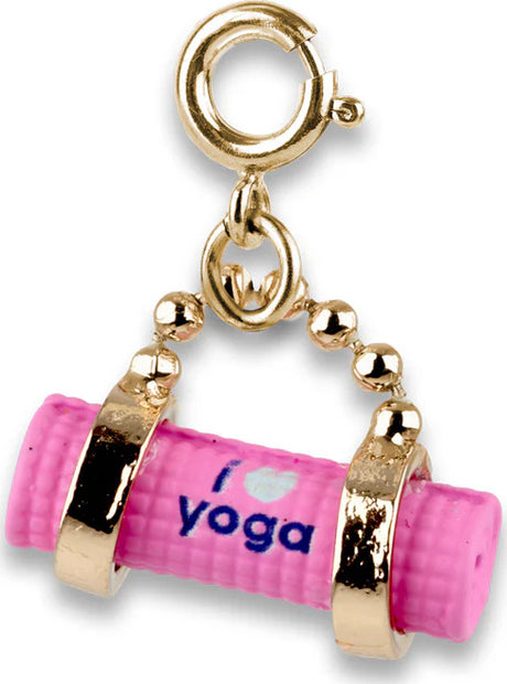 Gold Yoga Mat Charm