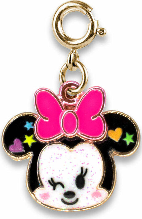 Gold Glitter Minnie Charm