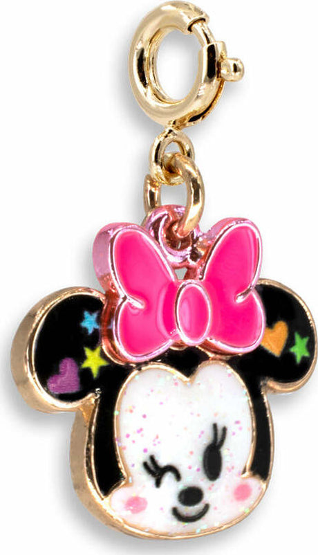 Gold Glitter Minnie Charm