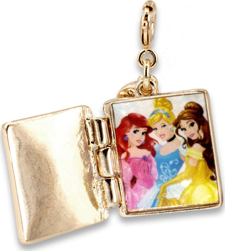 Gold Princess Book Charm