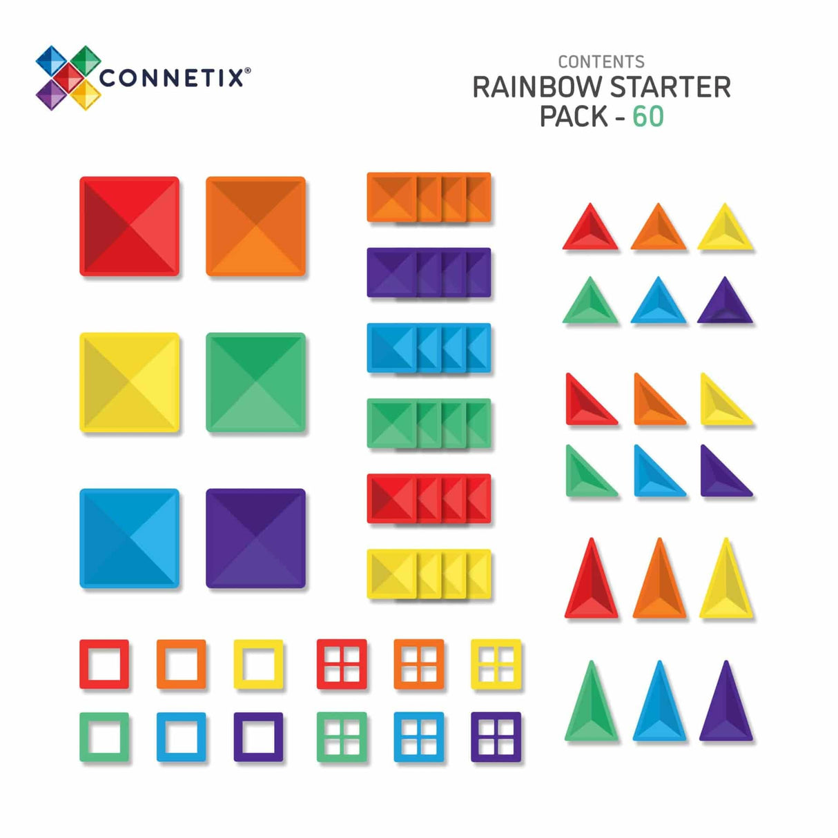 Rainbow Starter Pack, 60 Pieces