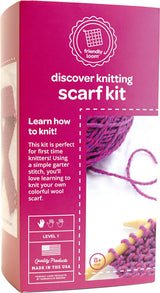 Discover Knitting: Scarf Kit Pink