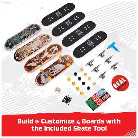 Tech Deck, Ultra DLX Fingerboard 4-Pack (Styles Vary)