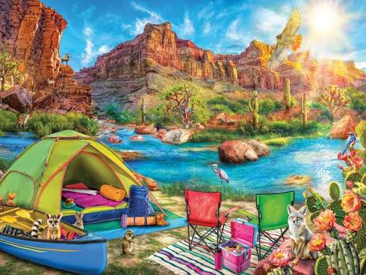 Canyon Camping 1500 pc Puzzle