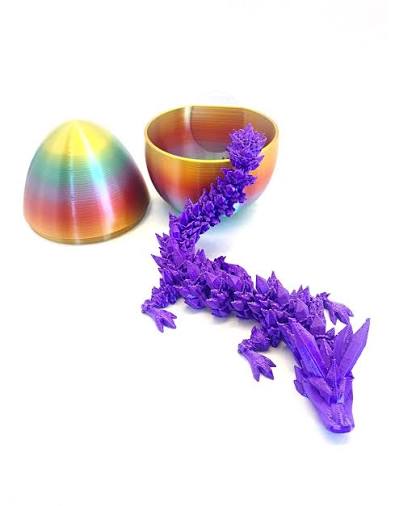 Mystery Crystal Dragon Egg 3D
