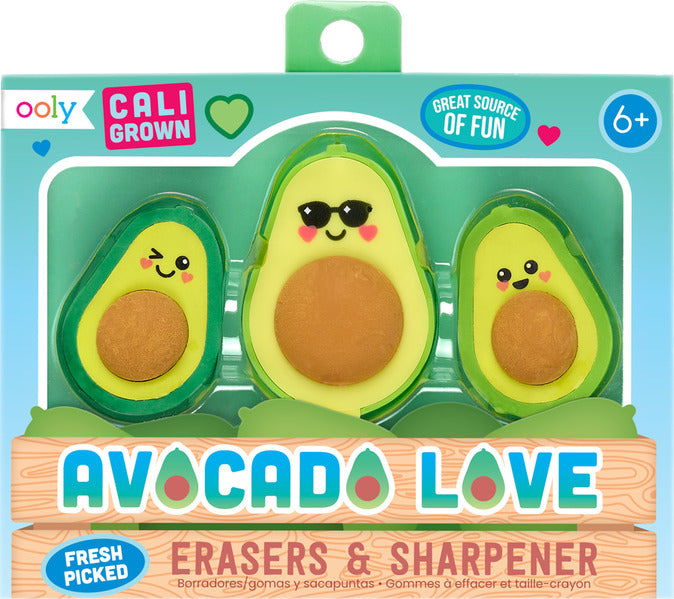 Avocado Love Eraser and Sharpener -